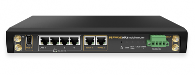 Pepwave MAX HD2 Load Balancing/Bonding Router with 2 x Cat 6 LTE Advanced Modems Hardware Revision 5